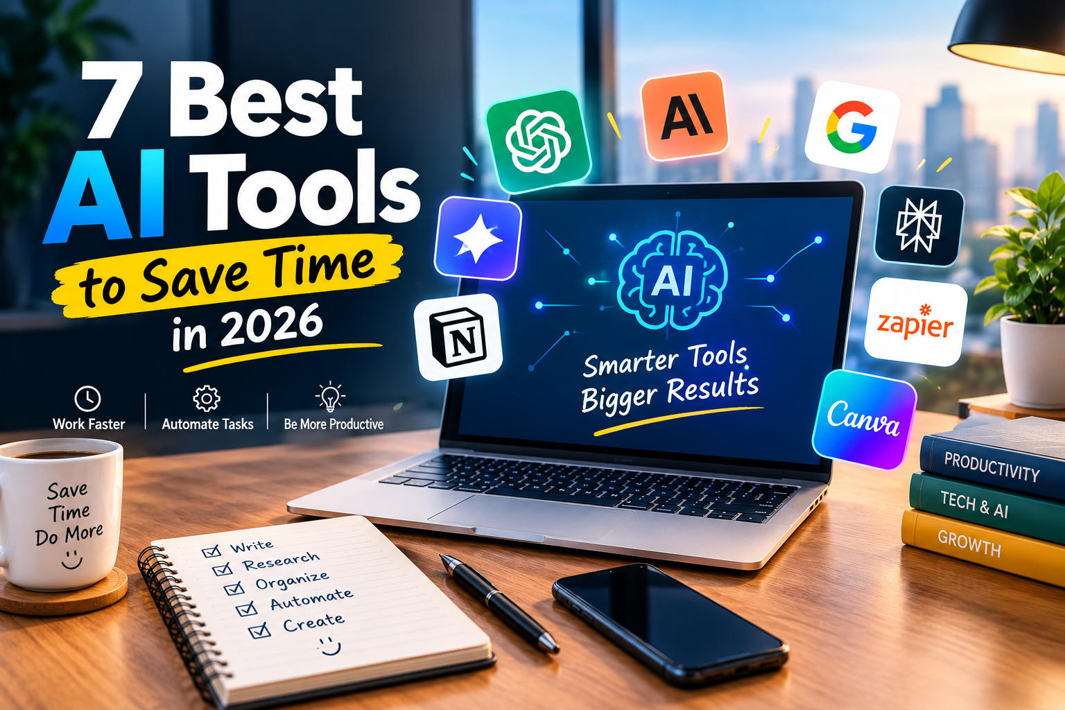 7 Best AI Tools to Save Time in 2026